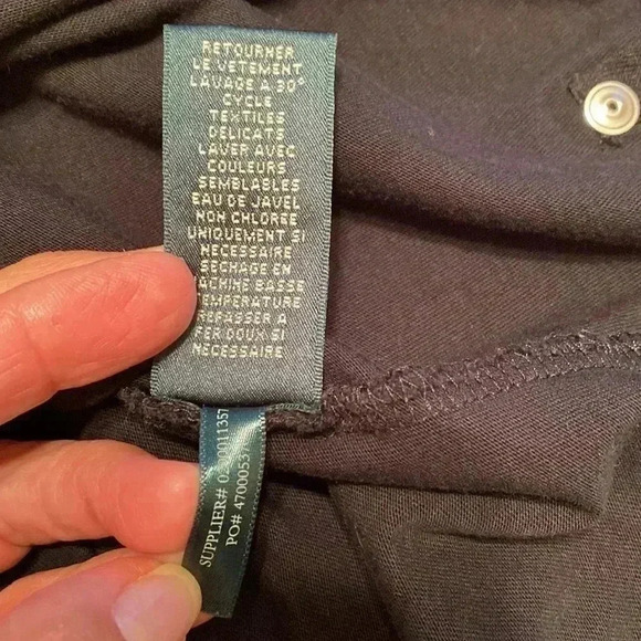 Lauren Ralph Lauren Active Black Short Sleeve T Shirt in Size 1X. - Picture 6 of 9